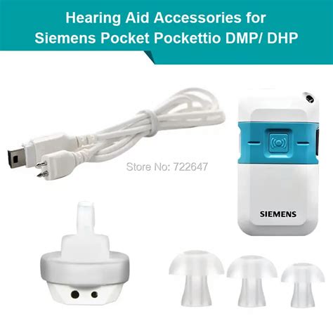 Hearing Aids Accessories Audio Receiver and Cable For Siemens Pocket Hearing Aid Pockettio DMP ...