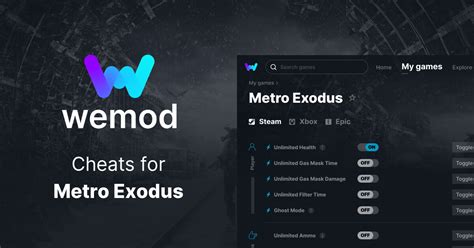 Metro Exodus Cheats & Trainers for PC | WeMod