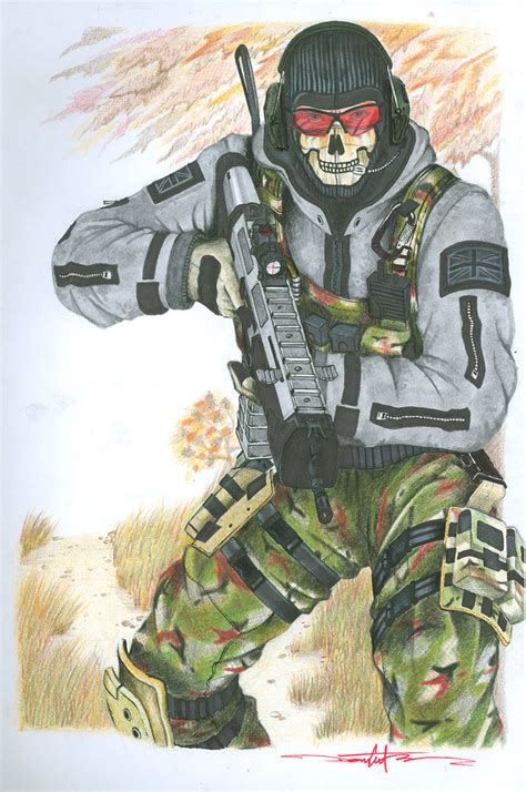 Ghost" - MW2 by Schwarze1 - Fanart Central