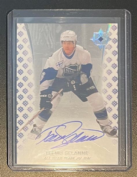 2020-21 Upper Deck Ultimate Collection Teemu Selanne Autograph #96 ANA ...