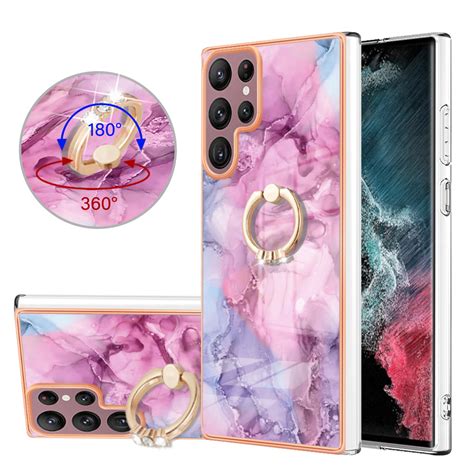 ELEHOLD for Samsung Galaxy S24 Case, IMD Marble Pattern Soft TPU ...