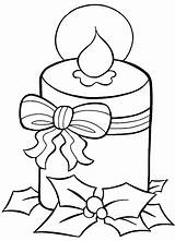 Disegno Da Stampare E Colorare Di Natale Candela sketch template