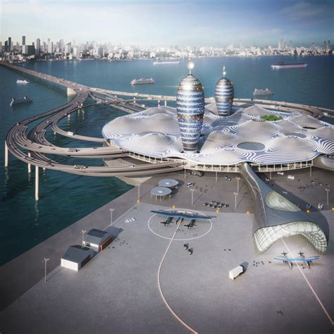 Futuristic "Spaceport Japan" concept floated for Tokyo Bay