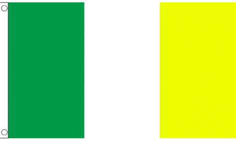 Green White and Yellow Flag | Buy your Club Flags @ Flagman.ie