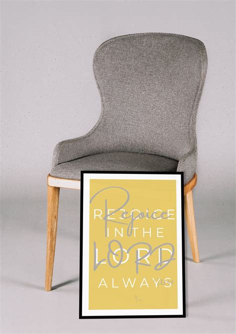 Rejoice in the Lord Always Printable Wall Poster Wall Art - Etsy