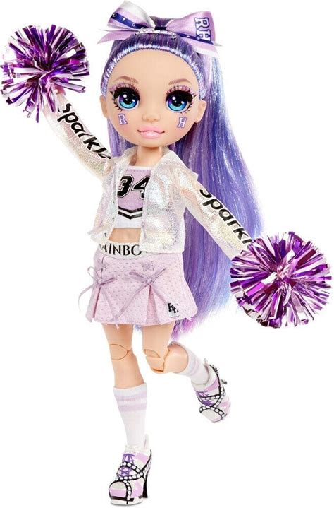 Buy MGA Entertainment Rainbow High Cheer Doll Violet Willow from £27.41 (Today) – Best Deals on ...