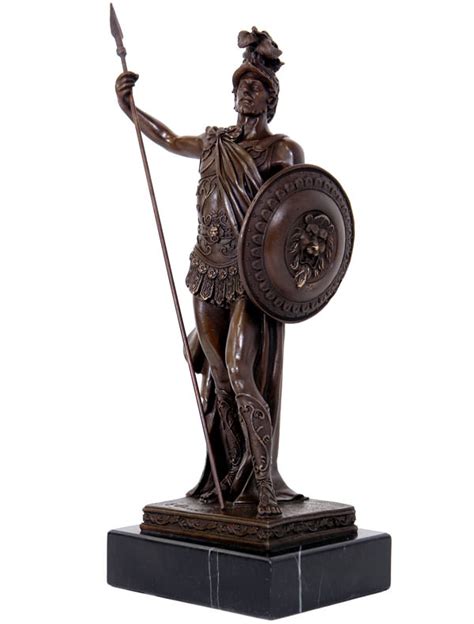 Statue en bronze Hector, héros de la Guerre de Troie, 35 cm - Décorations de style/Statues en ...