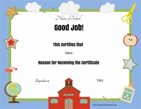 Free Printable School Certificates Templates - Free Printable A To Z