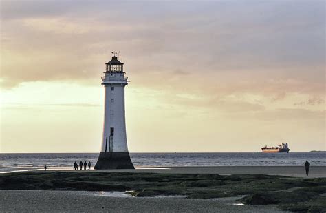 Fort Perch Lighthouse And Ship Photograph by Spikey Mouse Photography