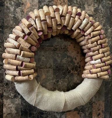 DIY Cork Wreath + How to Recycle Wine Corks - Ridge Vineyards