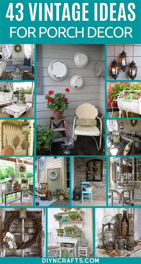 43 Vintage Porch Decor Ideas You Can Easily DIY - DIY & Crafts