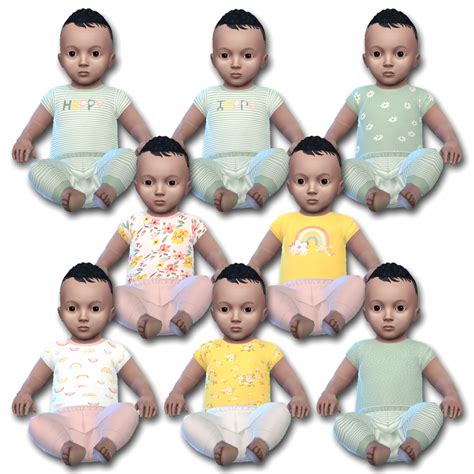 Infant Floral Onesies - The Sims 4 Create a Sim - CurseForge