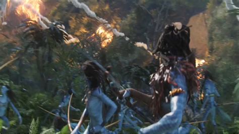 Destruction of The Hometree - James Cameron's Avatar Wiki - Sam Worthington, Zoe Saldana