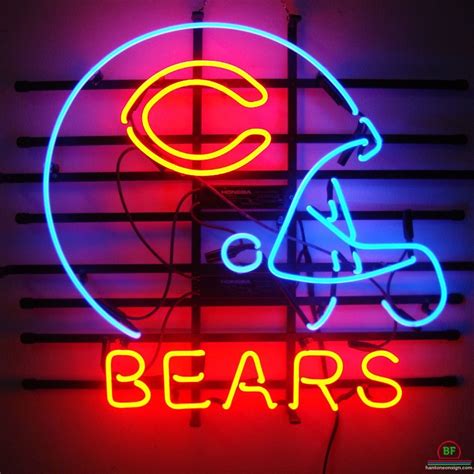 Chicago Bears Neon Sign NFL Teams Neon Light | Neon signs, Neon, Neon light signs