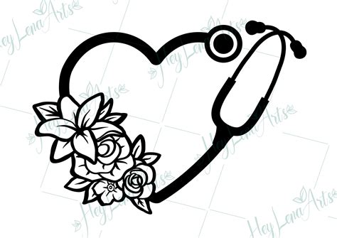 Nurse SVG Nurse Life svg Stethoscope svg heart svg Cricut | Etsy