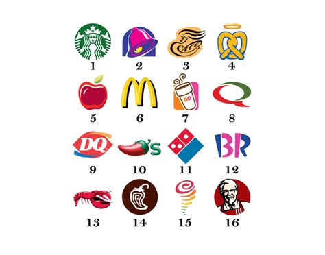 Guess the fast food logo — Printable Worksheet