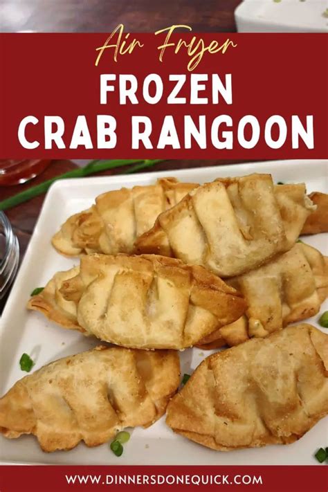 Easy Air Fryer Frozen Crab Rangoon Recipe (Aldi) - Dinners Done Quick