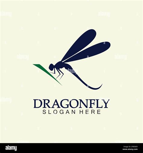 Dragonfly Logo Vector icon illustration design template Stock Vector ...