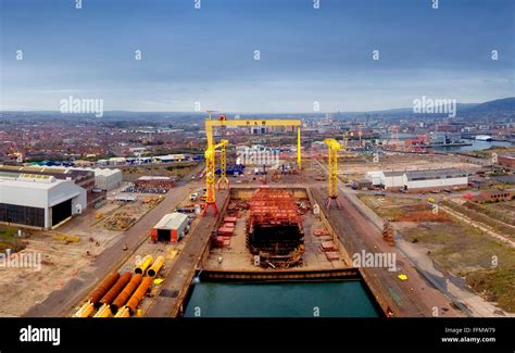 Harland & Wolff shipyard Belfast. Napoli container ship is taken apart Stock Photo - Alamy