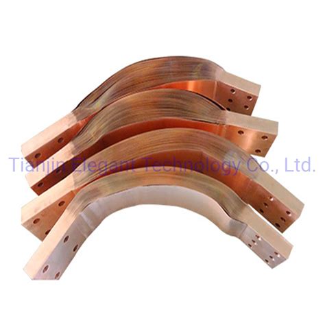 Flexible Electric Copper Busbar Soft Connection - Titanium and Titanium ...