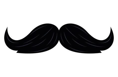 black mustache silhouette 4222335 Vector Art at Vecteezy