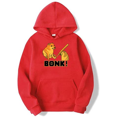 Cheems Bonk Merch Hoodies New Logo Sweatshirt Men/Women Winter Cosplay ...