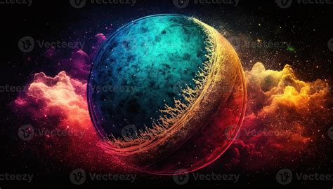 cosmic Cricket ball illustration Generative AI 21923982 Stock Photo at ...