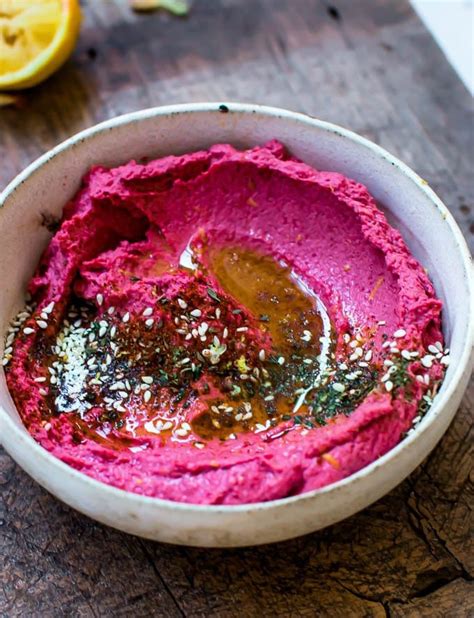 Quick Beetroot Hummus (Barbie Hummus) - Pretty. Simple. Sweet.