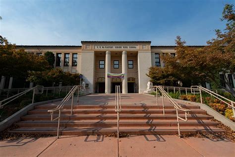 C.K McClatchy High School auditorium with historic theater-style seating manufactured by Irwin ...