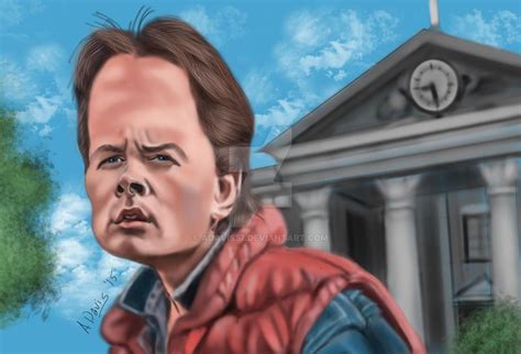 Marty McFly in 1955 | Caricature, Marty mcfly, Mcfly