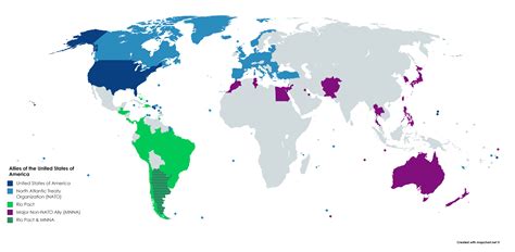 Allies of The USA : r/MapPorn