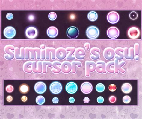 Suminoze's osu! cursor pack by lovelymin on DeviantArt