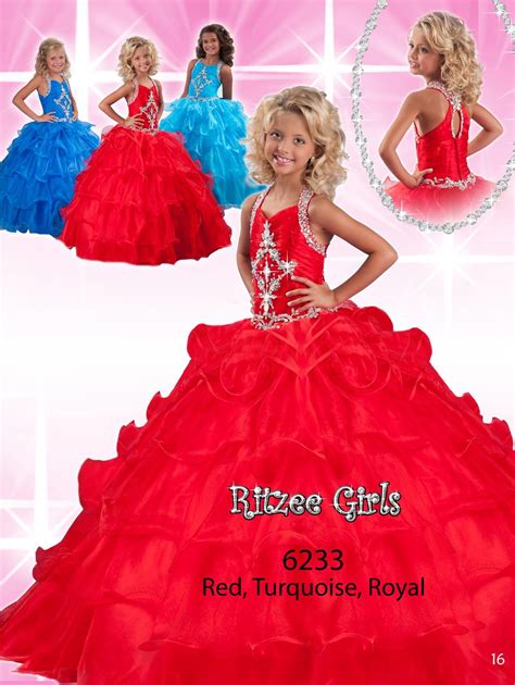 Sweet royalty organza pageant dress Ritzee Girls 6233. Sweetness and ...