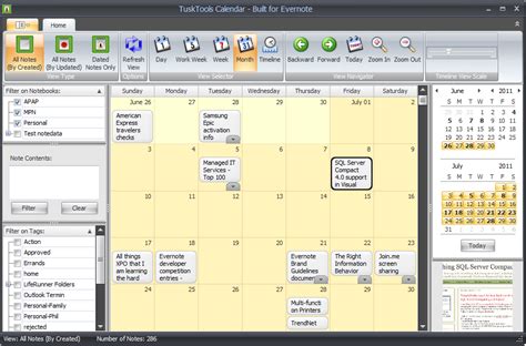 TuskTools Calendar - Windows - English - Evernote App Center