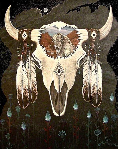 'New Beginnings' by Olivia Francis | Cow skull art, Painted animal ...