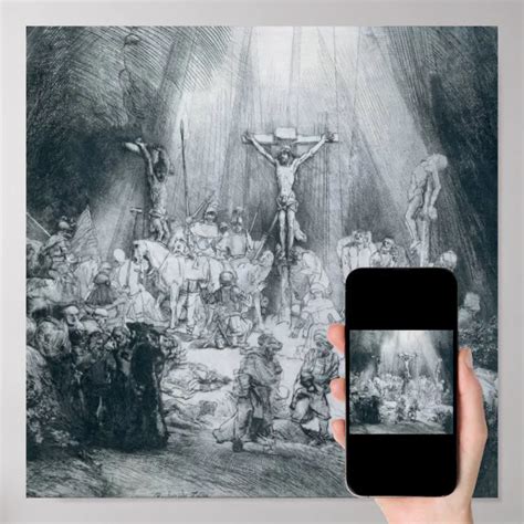 Rembrandt - The Three Crosses Print | Zazzle