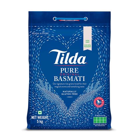 Tilda Pure Original Basmati Rice, 5kg - Bisarga: Online Supermarket In ...