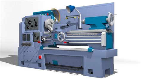 Lathe machine 3D model | CGTrader