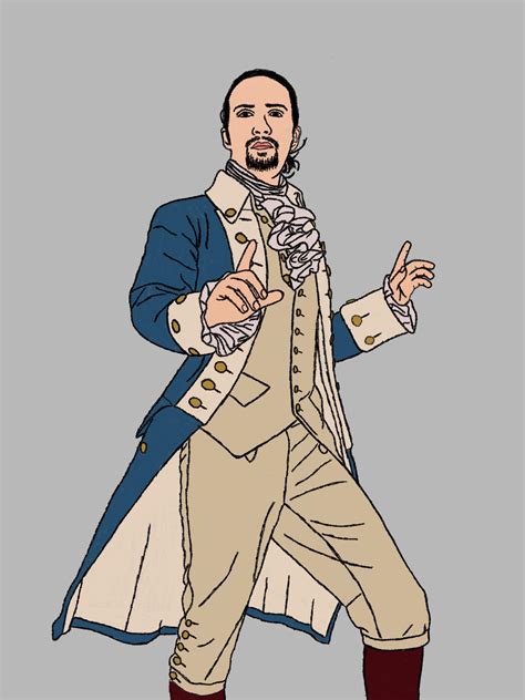 My aunt got me hooked to this musical, decided to draw Mr Hamilton ...