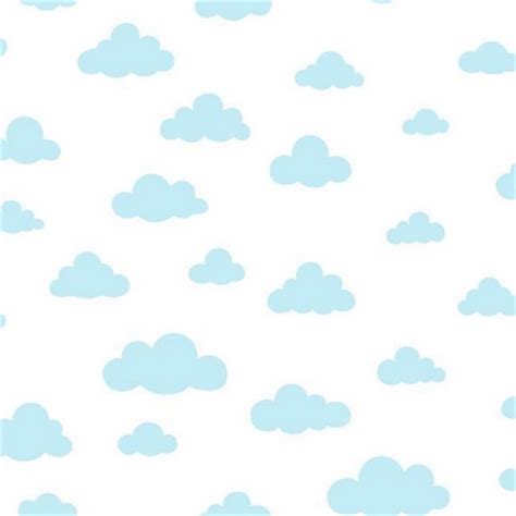 DI0975 | Baby Blue Disney Winnie the Pooh Clouds Wallpaper