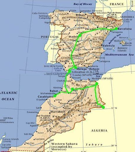 Morocco Spain Map - Share Map