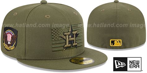 Houston Astros 2023 ARMED FORCES STARS N STRIPES Hat