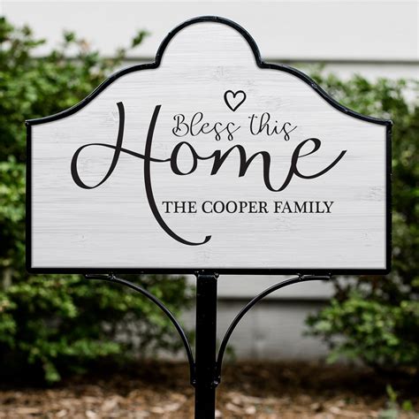 Bless This Home Personalized Magnetic Sign Set | GiftsForYouNow