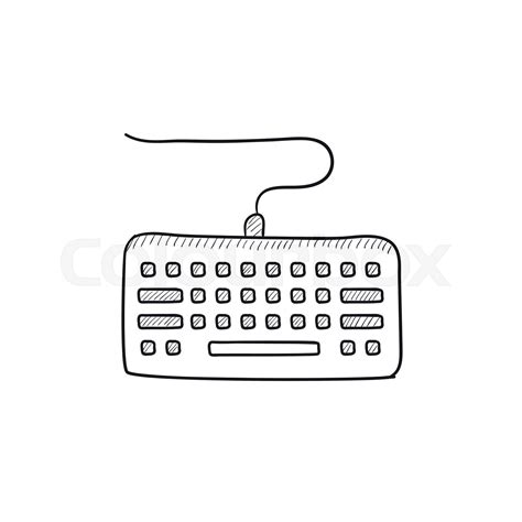 Keyboard sketch icon. | Stock vector | Colourbox