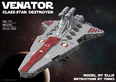 Mould King 21005 Super Star Destroyer Model, Venator-Class Republic ...