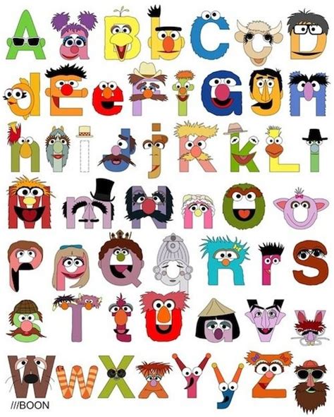 Learn the ABCs with Sesame street! Will always love them! :) | Letras abecedario para imprimir ...