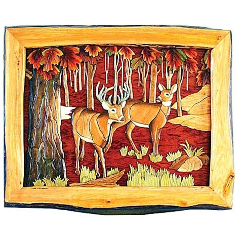 Fall Deer Wood Wall Art