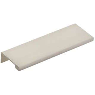 Emtek 87110US15 Satin Nickel Edge 4 Inch Center to Center Finger Cabinet Pull - PullsDirect.com