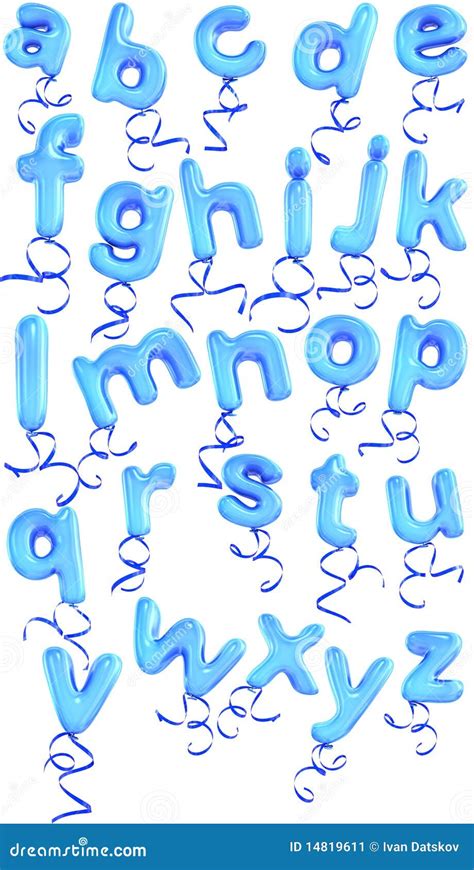 Balloon Font Stock Image - Image: 14819611