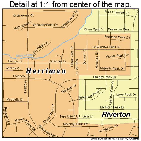 Herriman Utah Street Map 4934970